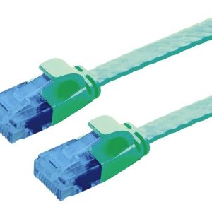 VALUE UTP patchkabel, Cat.6A (Class EA), extra plat, groen, 1 m