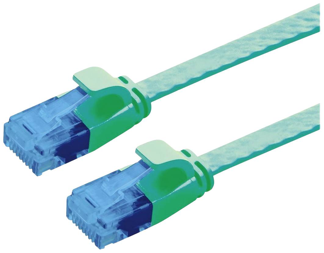 VALUE UTP patchkabel, Cat.6A (Class EA), extra plat, groen, 2 m