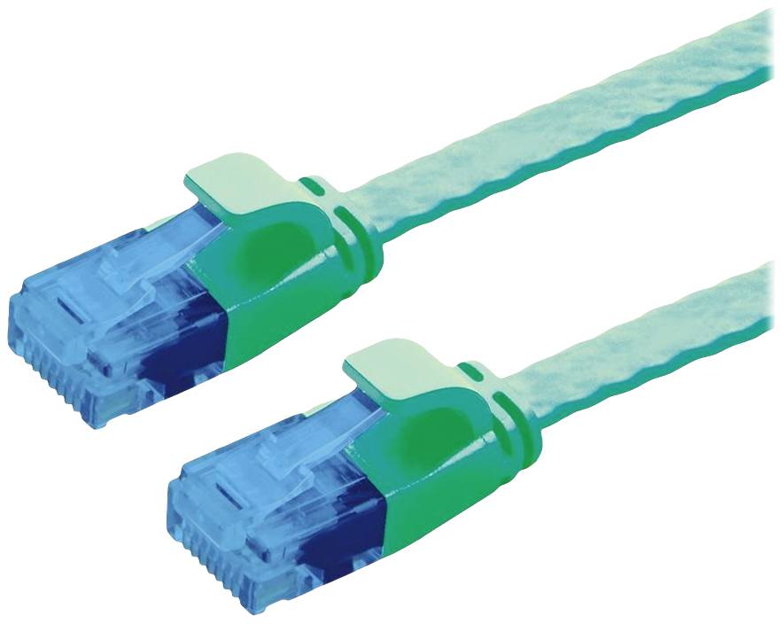 VALUE UTP patchkabel, Cat.6A (Class EA), extra plat, groen, 5 m