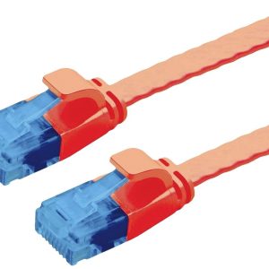 VALUE UTP patchkabel, Cat.6A (Class EA), extra plat, rood, 1,5 m