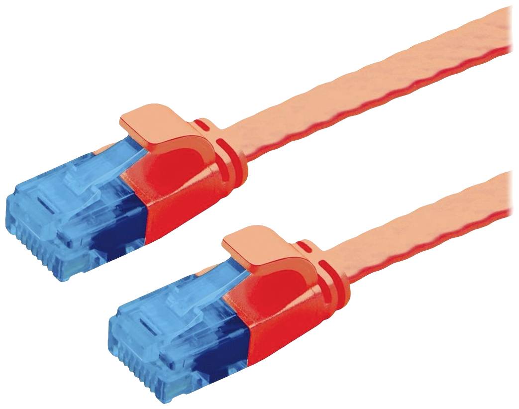 VALUE UTP patchkabel, Cat.6A (Class EA), extra plat, rood, 1,5 m