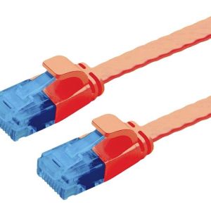 VALUE UTP patchkabel, Cat.6A (Class EA), extra plat, rood, 3 m