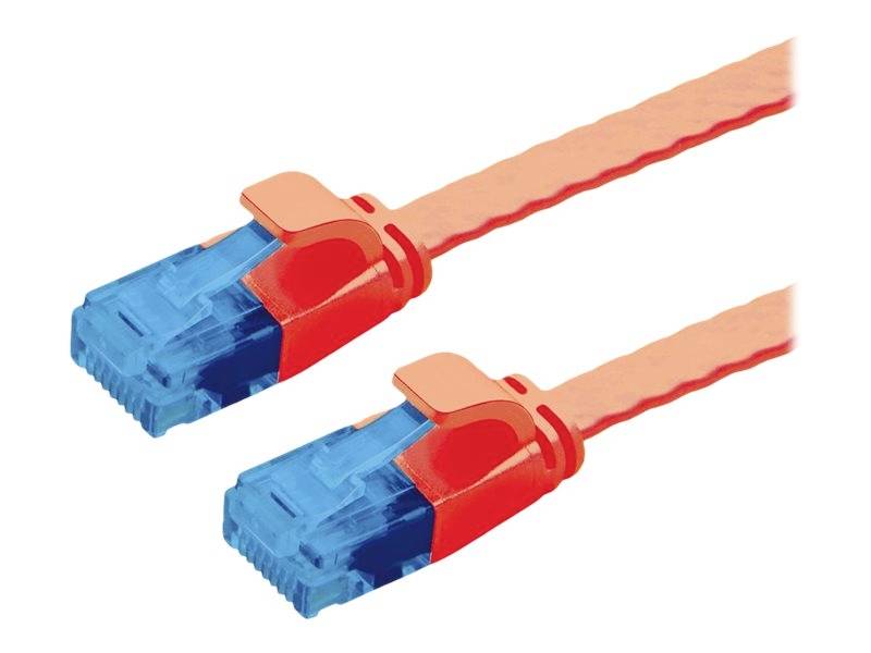VALUE UTP patchkabel, Cat.6A (Class EA), extra plat, rood, 3 m