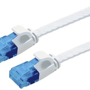 VALUE UTP patchkabel, Cat.6A (Class EA), extra plat, wit, 1 m
