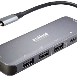 ROLINE USB 3.2 Gen 2 Hub, 4-voudig, Type-C aansluitkabel ROLINE USB 3.2 Gen 2 Hub, 4-voudig, Type-C aansluitkabel