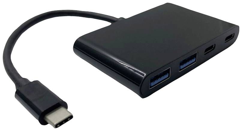 VALUE USB 3.2 Gen 2 Hub, 4x (2x A+ 2x C), Type C aansluitkabel