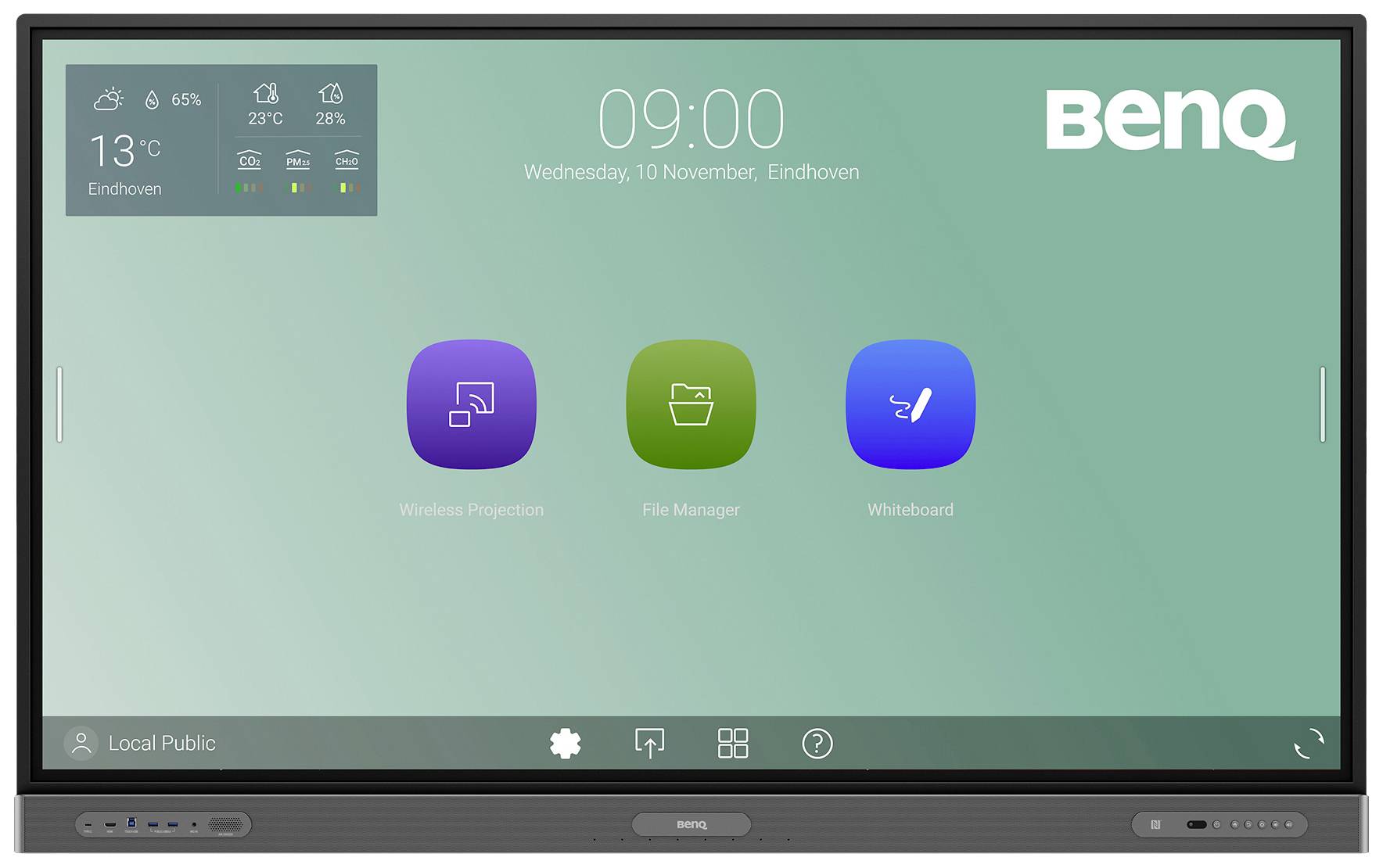 BenQ RP7503 Large Format display 190.5 cm (75 inch) 3240 x 2160 Pixel 18/7 Geïntegreerde luidspreker, Multi-touch