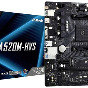 ASRock A520M-HVS Moederbord Socket AMD AM4 Vormfactor Micro-ATX Moederbord chipset AMD® A520