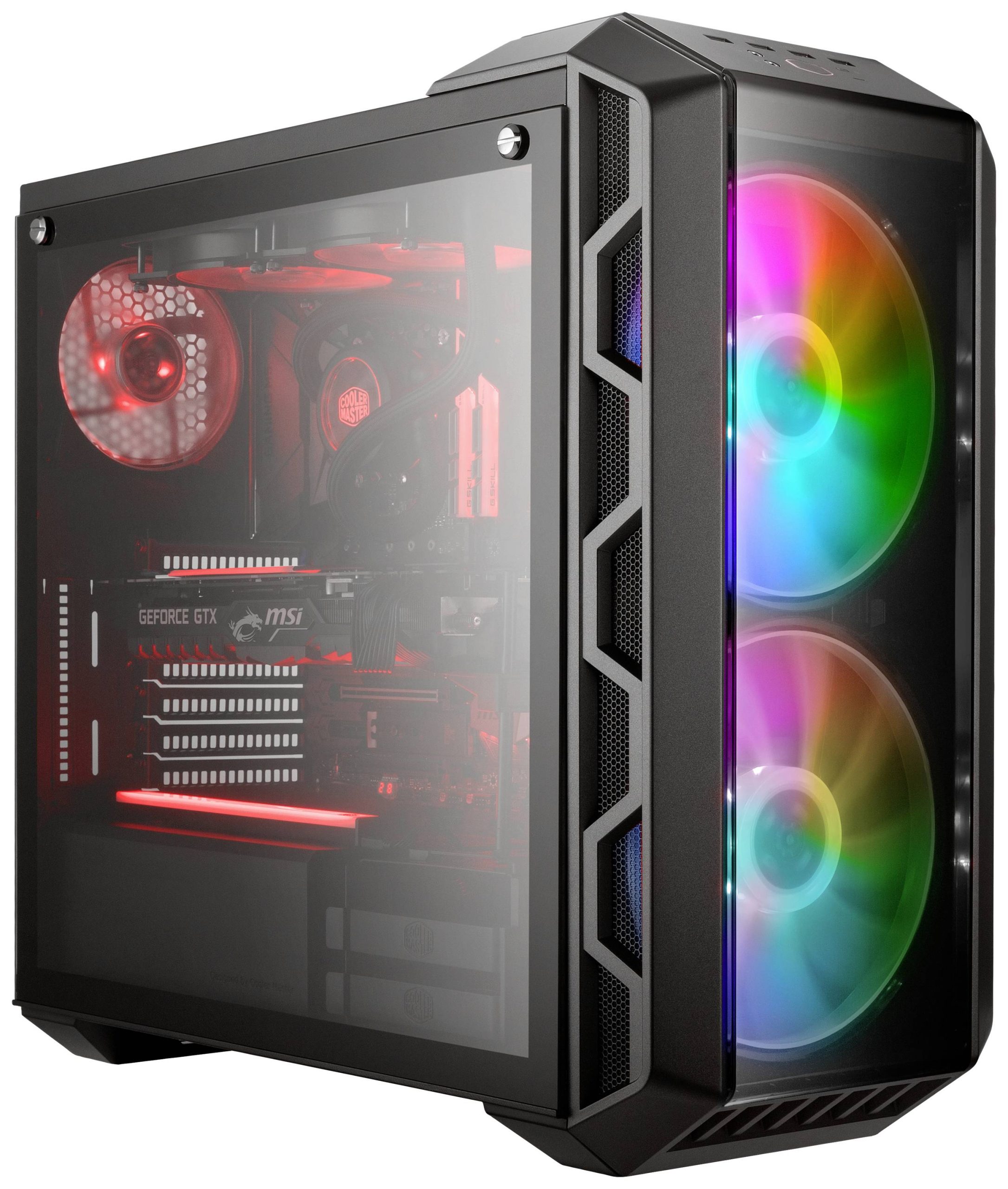 Cooler Master H500 ARGB Midi-tower PC-behuizing Grijs