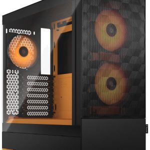 Fractal Design Pop Air Tower PC-behuizing Zwart, Oranje Zijvenster Fractal Design Pop Air Tower PC-behuizing Zwart, Oranje Zijvenster