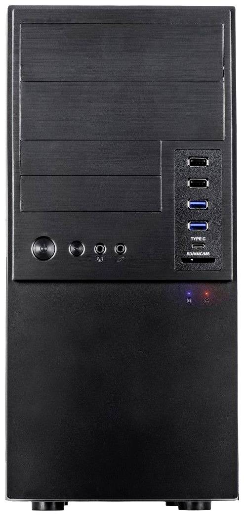 Inter-Tech Inter-Tech IT-6865 - Tower - micro ATX - keine Spannungsversorgung (ATX) Micro-tower PC-behuizing Zwart