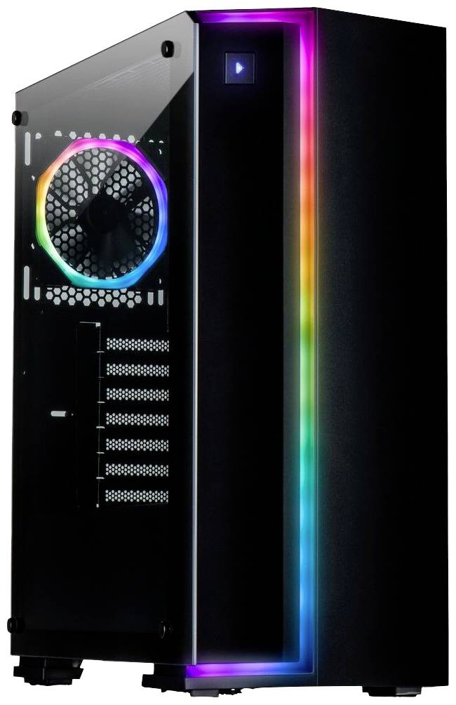 Inter-Tech S-3906 Renegade Tower PC-behuizing Zwart