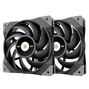 Thermaltake Thermaltake TOUGHFAN 12 – Gehäuselüfter – 120 mm (Packung mit 2) PC-ventilator Zwart