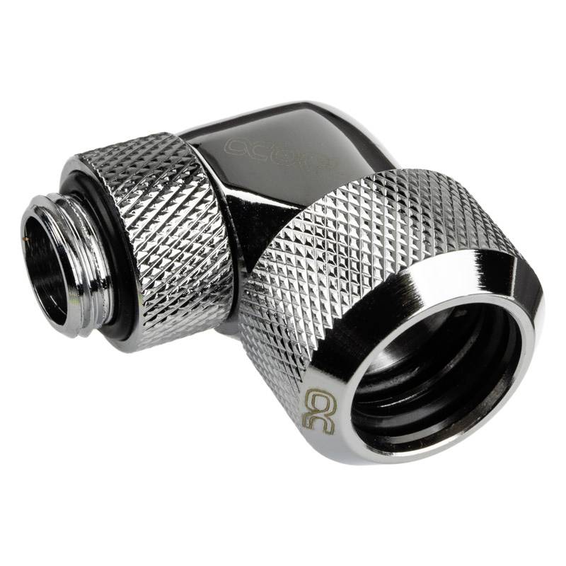Alphacool Eiszapfen Anschluss 90 Grad G1/4 Zoll AG auf 16mm AD Hardtube Waterkoelinghoekverbinder