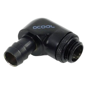 Alphacool HF Anschluss gerade G1/4 Zoll AG auf 10mm ID, 90 Grad Waterkoelinghoekverbinder Alphacool HF Anschluss gerade G1/4 Zoll AG auf 10mm ID, 90 Grad Waterkoelinghoekverbinder