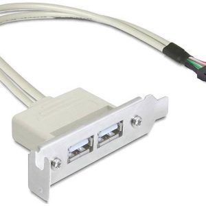 Delock 0.5m Slotblech USB 2.0 PC-slot 1 stuk(s)