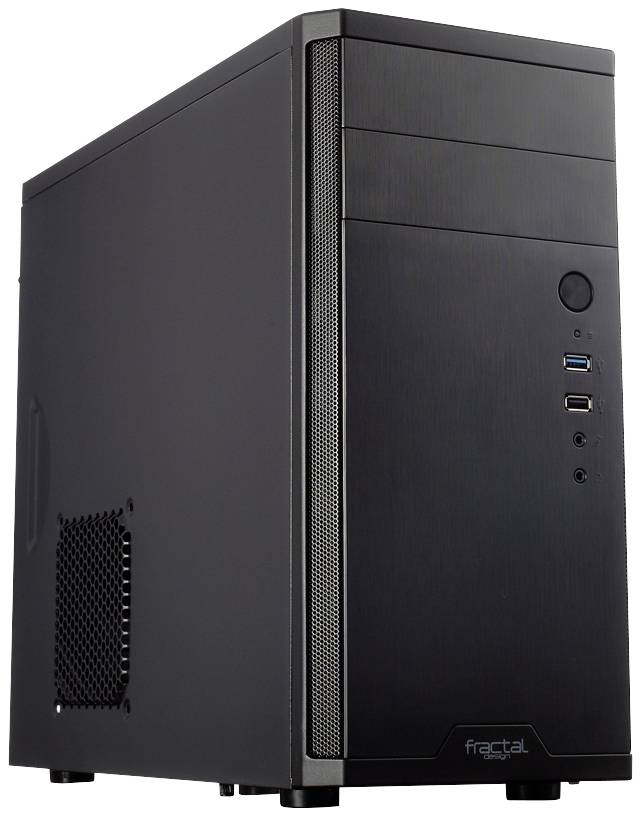 Fractal Design CORE 1100 Mini-tower PC-behuizing Zwart 1 voorgeïnstalleerde ventilator