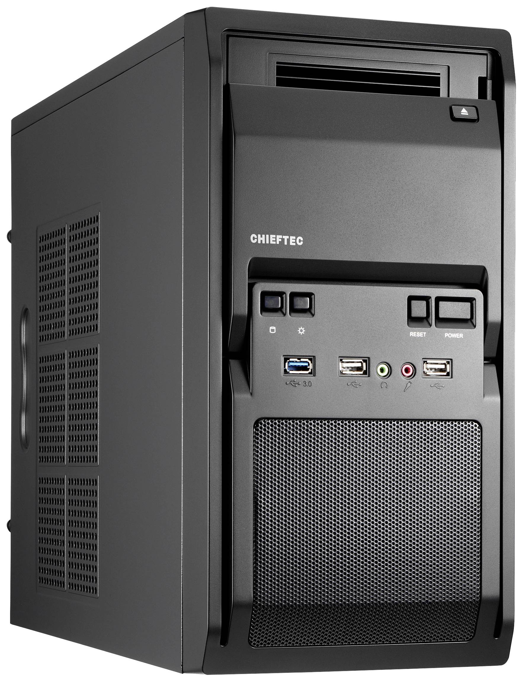 Chieftec LT-01B-350GPB Mini-tower PC-behuizing Zwart