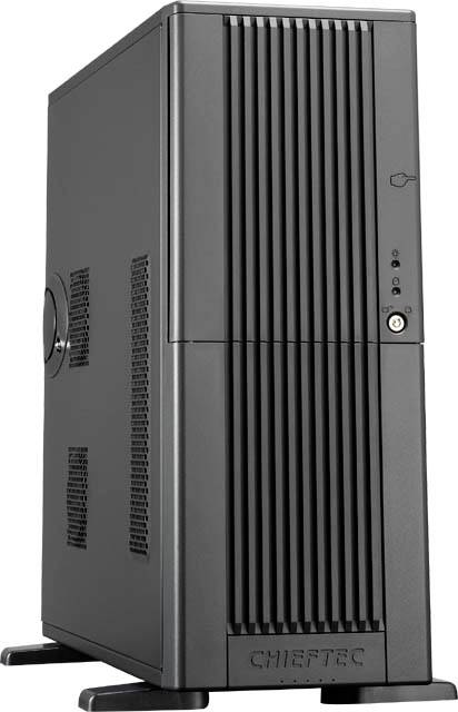 Chieftec Mediumtower Uni 400W ATX/EATX Black Midi-tower PC-behuizing Zwart Geïntegreerde netvoeding