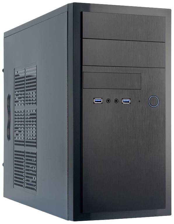 Chieftec HT-01B-OP Mini-tower PC-behuizing Zwart