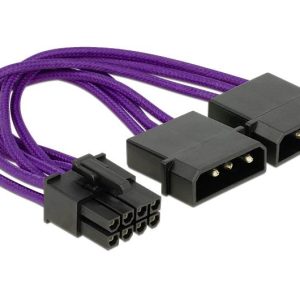 Delock Stroom Aansluitkabel 0.15 m Violet Delock Stroom Aansluitkabel 0.15 m Violet