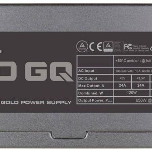 EVGA 650 GQ PC-netvoeding 650 W 80 Plus Gold EVGA 650 GQ PC-netvoeding 650 W 80 Plus Gold