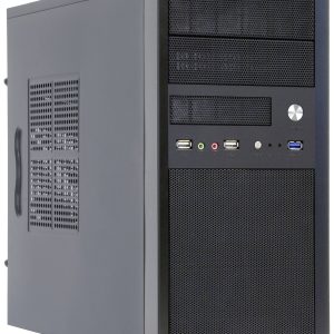 Chieftec Mesh Series CT-01B-350GPB Mini-tower PC-behuizing Zwart