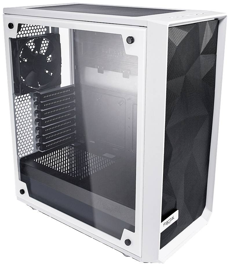 Fractal Design Meshify C - TG Midi-tower PC-behuizing Transparant, Wit