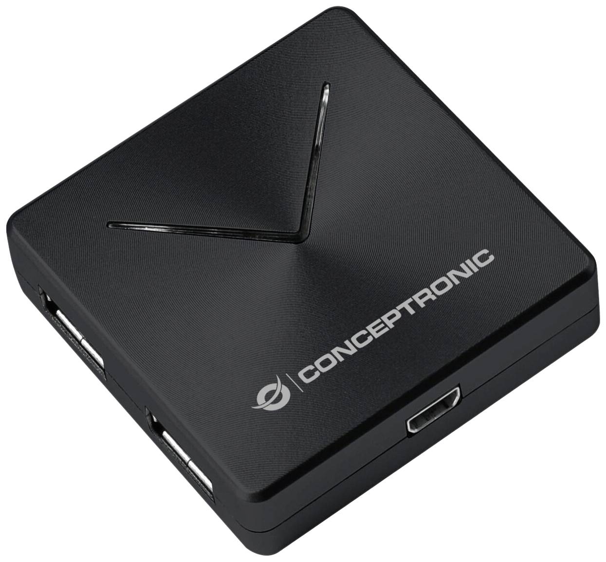Conceptronic 110514507 HUBBIES02B-V1 USB-hub 4 poorten USB-A USB 3.1 Gen1 5 GBit/s Zwart