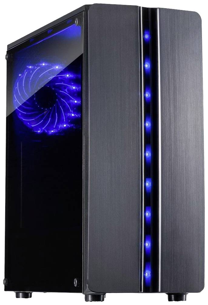 Inter-Tech 88881309 Mini-tower PC-behuizing Zwart