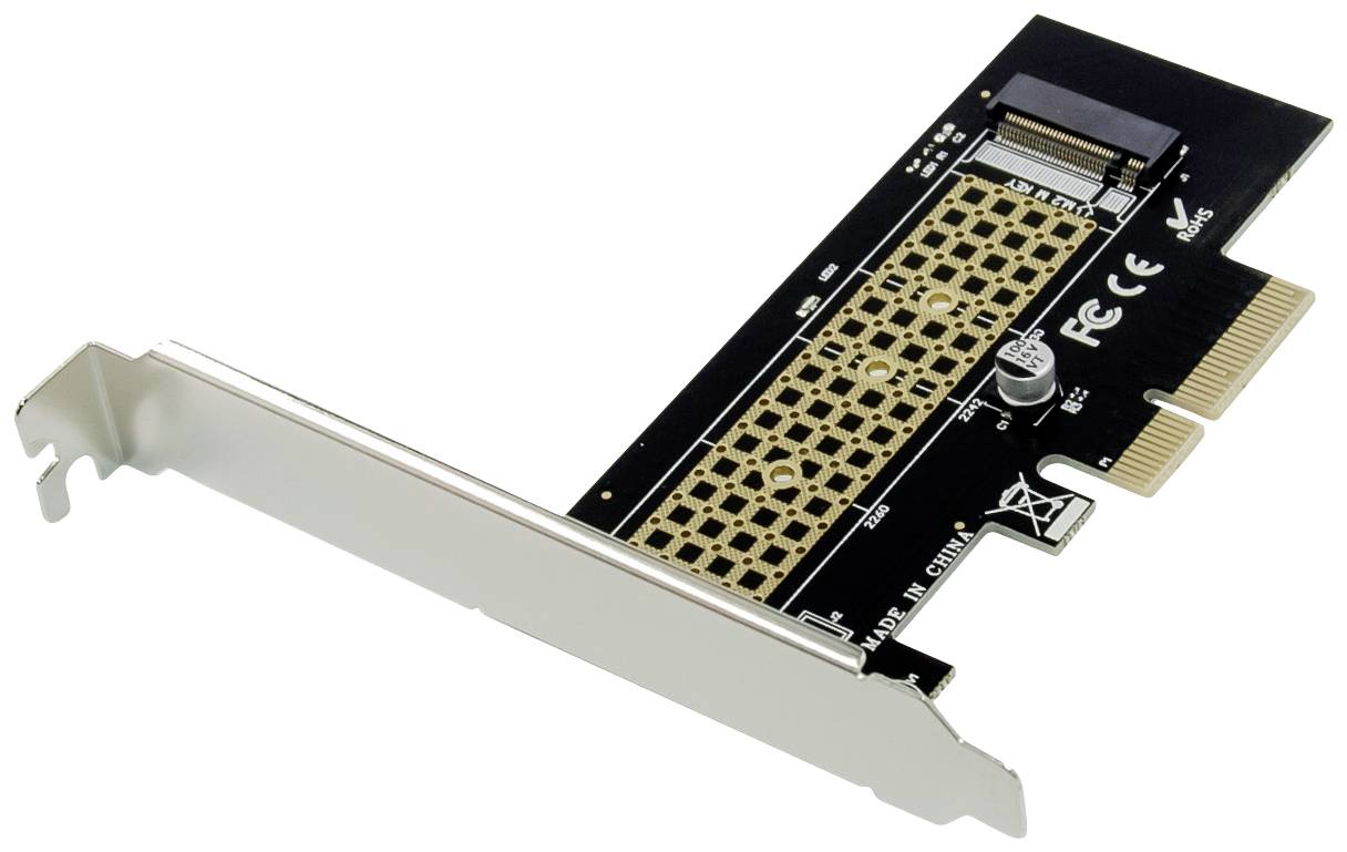 Conceptronic EMRICK M.2-NVMe-SSD-PCIe-Adapter PCI Express kaart PCIe