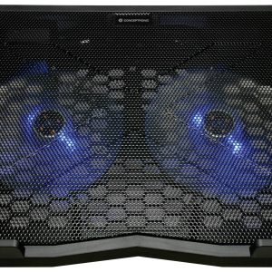 Conceptronic Conceptronic Thana – Notebook-Kühlpad – mit 2 Ventilatoren – 39.6 cm (15.6″”) Cooling-pad voor laptop In ho Conceptronic Conceptronic Thana – Notebook-Kühlpad – mit 2 Ventilatoren – 39.6 cm (15.6″”) Cooling-pad voor laptop In ho