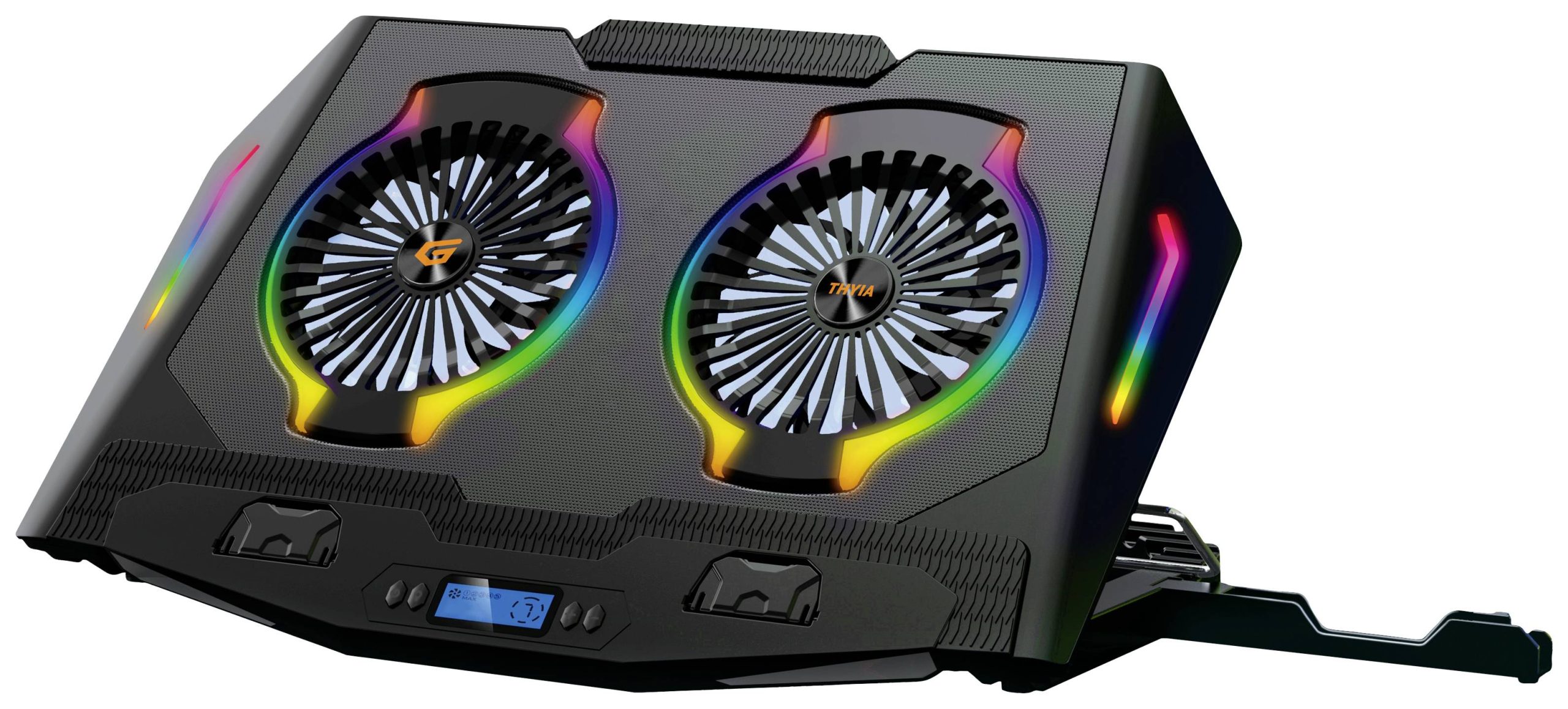 Conceptronic THYIA ERGO Gaming-Notebook Kühlständer mit 2 Lüftern Cooling-pad voor laptop