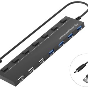 Conceptronic HUBBIES09B HUBBIES09B USB-hub 7 poorten USB-A USB 3.2 Gen1 5 GBit/s Zwart Conceptronic HUBBIES09B HUBBIES09B USB-hub 7 poorten USB-A USB 3.2 Gen1 5 GBit/s Zwart