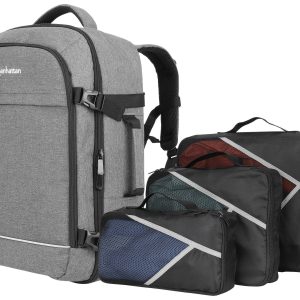 Manhattan Notebook-Rucksack mit Gerätefächern für Laptops bis zu 17,3″,Tablets bis zu 11″ Laptoprugzak Geschikt voor max