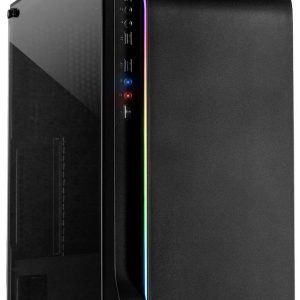 Inter-Tech A-3411 Creek – RGB Midi-tower PC-behuizing Zwart Stoffilter, Zijvenster, Geïntegreerde verlichting Inter-Tech A-3411 Creek – RGB Midi-tower PC-behuizing Zwart Stoffilter, Zijvenster, Geïntegreerde verlichting