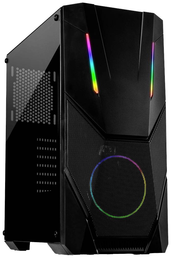 Inter-Tech IT-3303 Hornet Midi - RGB Midi-tower Gaming-behuizing Zwart