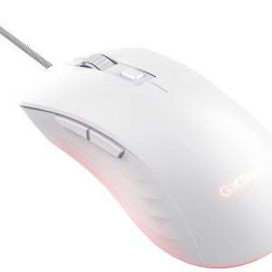 Trust GXT924W YBAR+ Gaming-muis Kabelgebonden Optisch Wit 6 Toetsen 25600 dpi Verlicht Trust GXT924W YBAR+ Gaming-muis Kabelgebonden Optisch Wit 6 Toetsen 25600 dpi Verlicht
