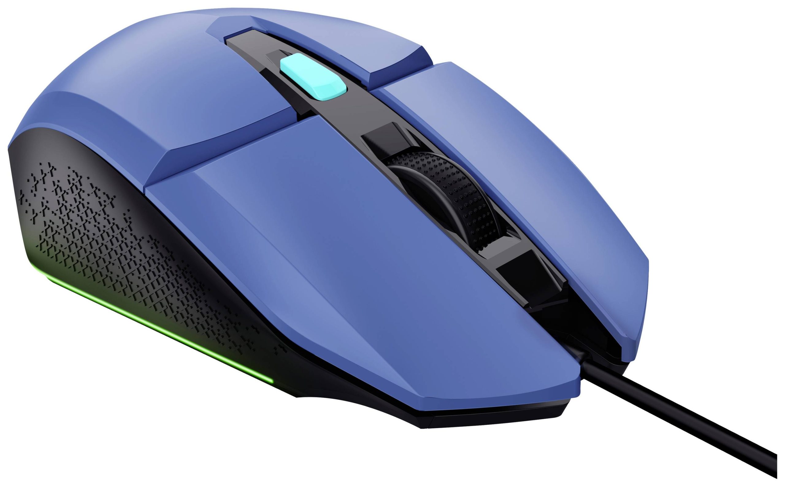 Trust GXT109B FELOX Gaming-muis Kabelgebonden Optisch Blauw 6 Toetsen 6400 dpi Verlicht