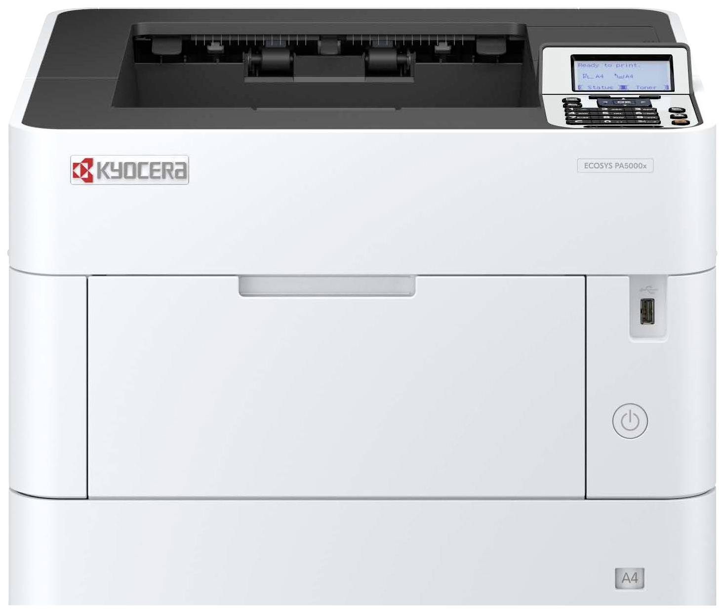 Kyocera ECOSYS PA 5000 x Printer Laser, kleur Zwart/wit A4 50 pag./min. 1200 x 1200 dpi Duplex, LAN, USB