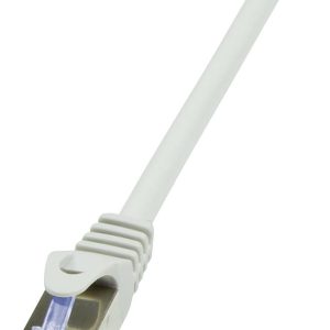 LogiLink CQ3142S RJ45 Netwerkkabel, patchkabel CAT 6A S/FTP 50 m Grijs Snagless, Vlambestendig, Afscherming totaal, Halo LogiLink CQ3142S RJ45 Netwerkkabel, patchkabel CAT 6A S/FTP 50 m Grijs Snagless, Vlambestendig, Afscherming totaal, Halo