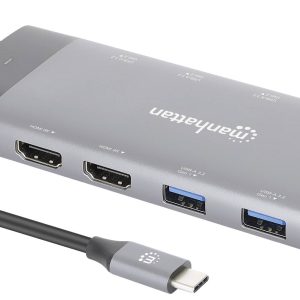 Manhattan USB-C PD 10-in-1 8K USB-C dockingstation Geschikt voor merk (dockingstation): Universeel
