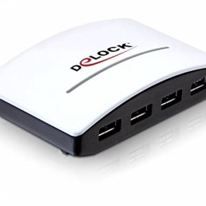Delock 61762 61762 USB-hub 4 poorten USB-A USB 3.0 5 GBit/s Zwart, Wit