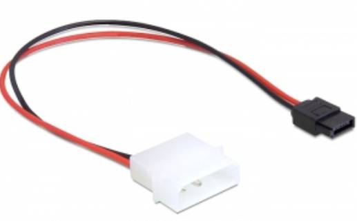 Delock HDD Aansluitkabel 0.245 m Zwart, Rood