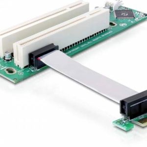 Delock PCI-E/2x PCI 2 poorten Riser-kaart PCIe