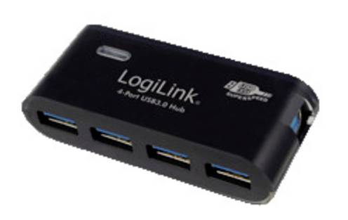 LogiLink UA0170 UA0170 USB-hub 4 poorten USB-A USB 3.0 5 GBit/s Zwart