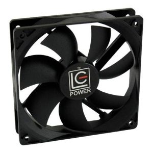 LC Power LC-CF-120 PC-ventilator Zwart (b x h x d) 120 x 120 x 25 mm