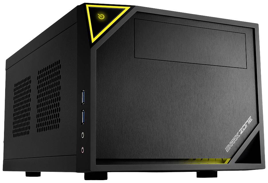 Sharkoon SHARK ZONE C10 PC-behuizing Zwart, Geel