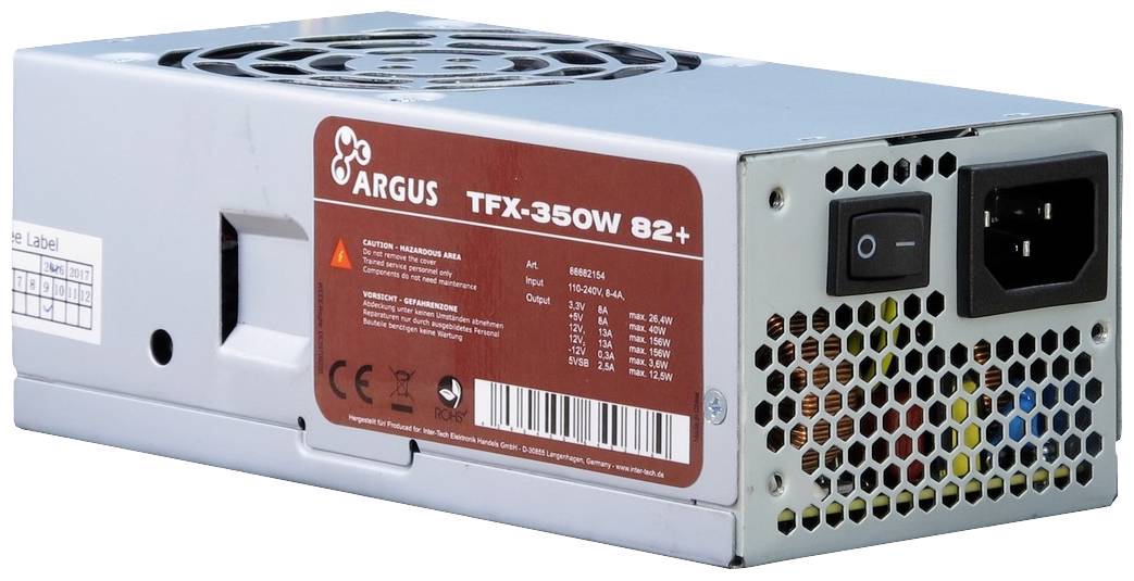 Inter-Tech TFX-350W PC-netvoeding 350 W ATX 80 Plus