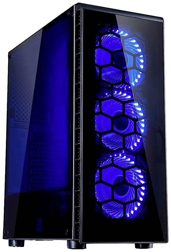 Inter-Tech Inter-Tech CXC2 - Tower - ATX - Seitenteil mit Fenster (Acryl) Tower PC-behuizing Zwart